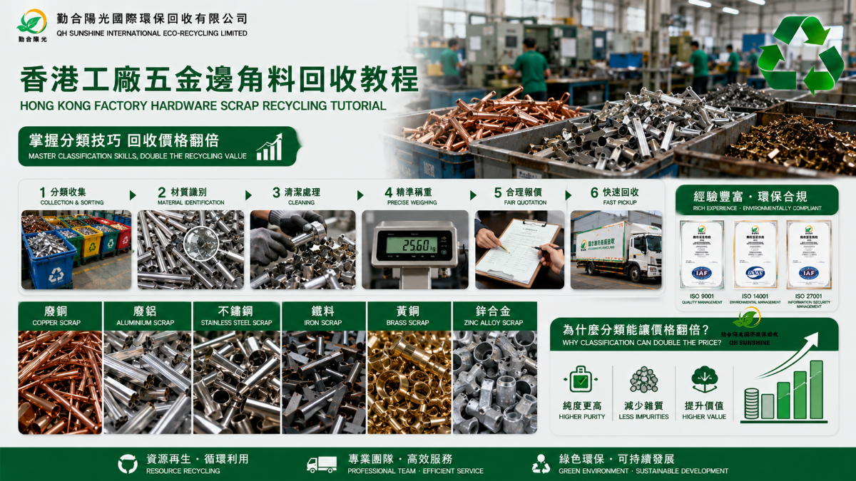 香港工厂金属边角料回收
